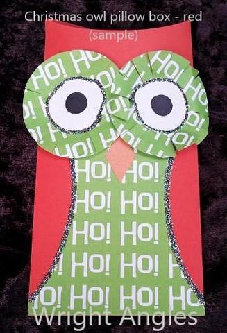 Christmas owl pillow box